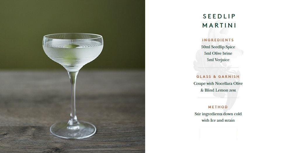 Seedlip Martini - jeden z przepisów sugerowanych przez producenta /materiały prasowe