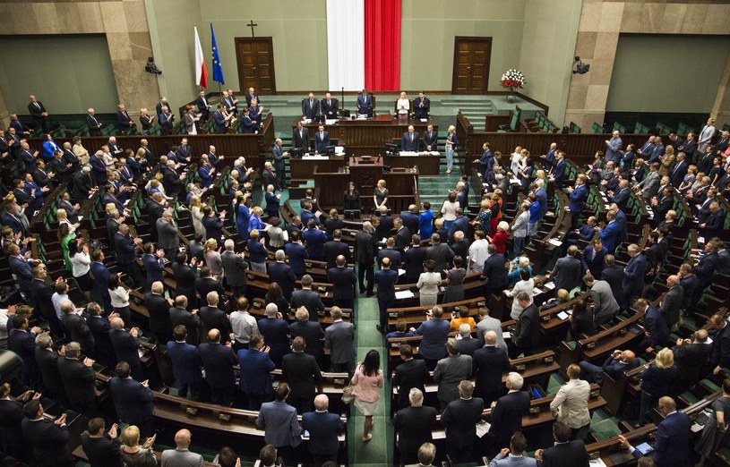 Sejm, sala plenarna /Andrzej Hulimka  /Reporter