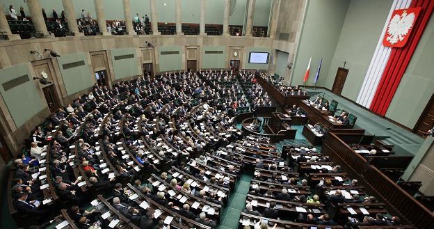 Sejm w czasie dzisiejszego glosowania /PAP