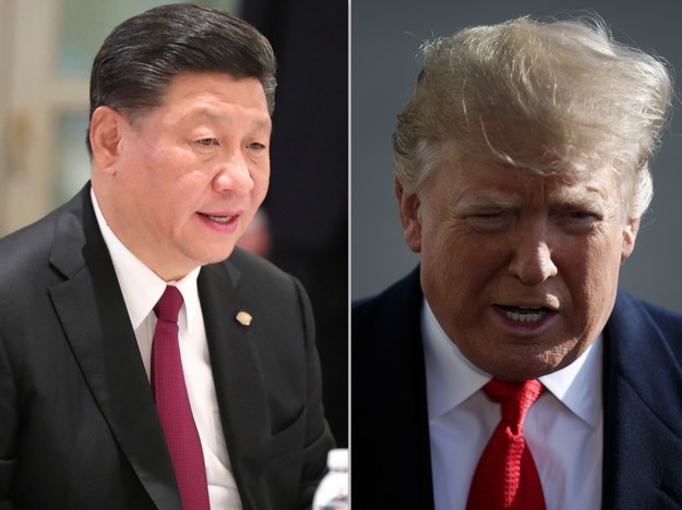 Sekretarz generalny komunistycznej partii Chin  Xi Jinping i prezydent USA Donald Trump /SHAWN THEW/KREMLIN HANDOUT /PAP/EPA