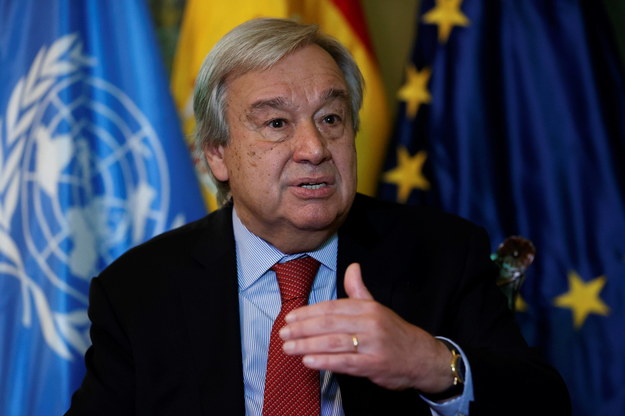 Sekretarz generalny Narodów Zjednoczonych Antonio Guterres /Chema Moya /PAP/EPA