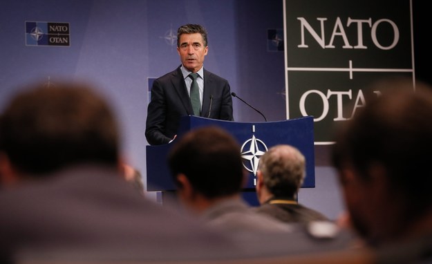 Sekretarz generalny NATO Anders Fogh Rasmussen /OLIVIER HOSLET /PAP/EPA