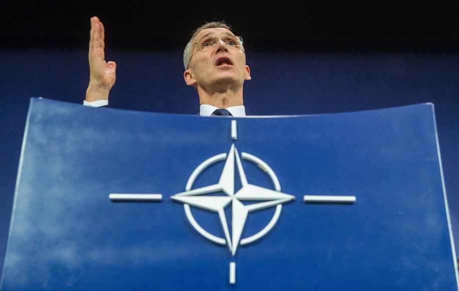 Sekretarz generalny NATO Jens Stoltenberg /STEPHANIE LECOCQ  /PAP/EPA