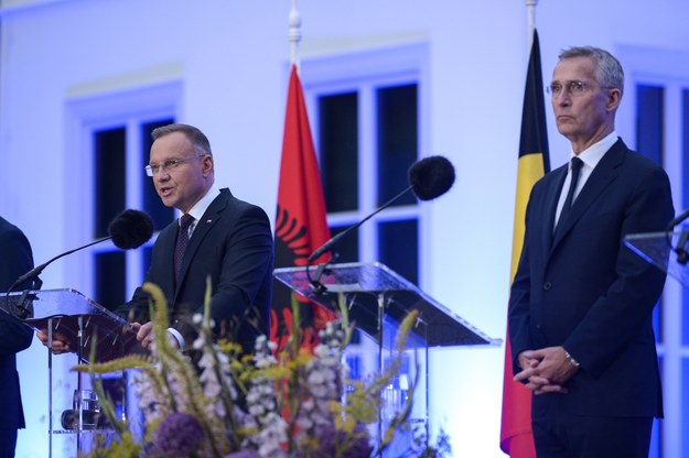 Sekretarz generalny NATO Jens Stoltenberg. /Marcin Obara /PAP