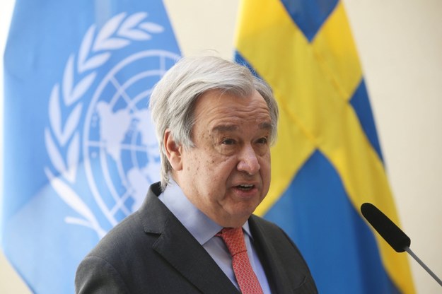 Sekretarz generalny ONZ Antonio Guterres /	SOREN ANDERSSON /PAP/EPA