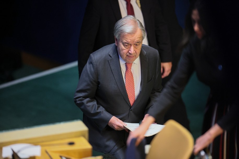 Sekretarz generalny ONZ Antonio Guterres /	Leszek Szymański   /PAP