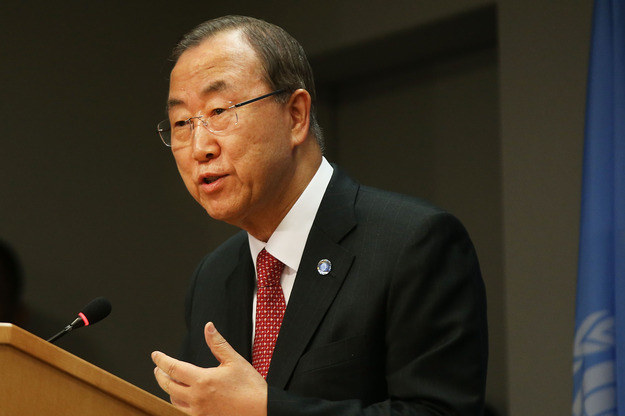Sekretarz generalny ONZ Ban Ki Mun wydał oświadczenie /AFP