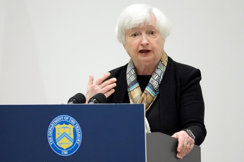 Sekretarz skarbu USA Janet Yellen w liście do spikera Izby Reprezentantów ostrzega przed bankructwem USA /SHUJI KAJIYAMA / POOL /AFP