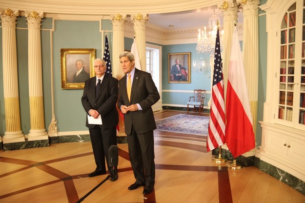 Sekretarz stanu USA John Kerry i szef polskiej dyplomacji Witold Waszczykowski /Paweł Żuchowski /RMF FM