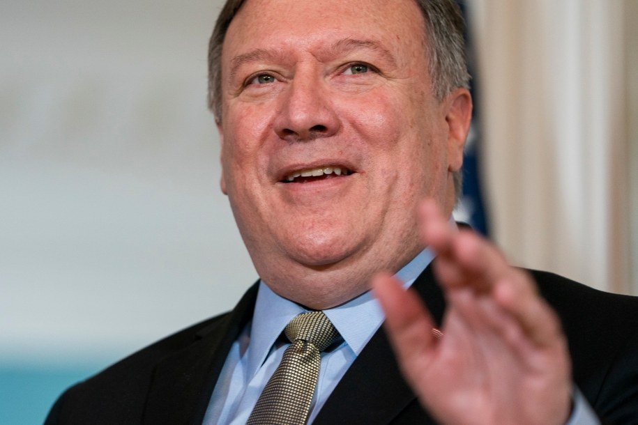 Sekretarz Stanu USA Mike Pompeo. /JIM LO SCALZO /PAP/EPA