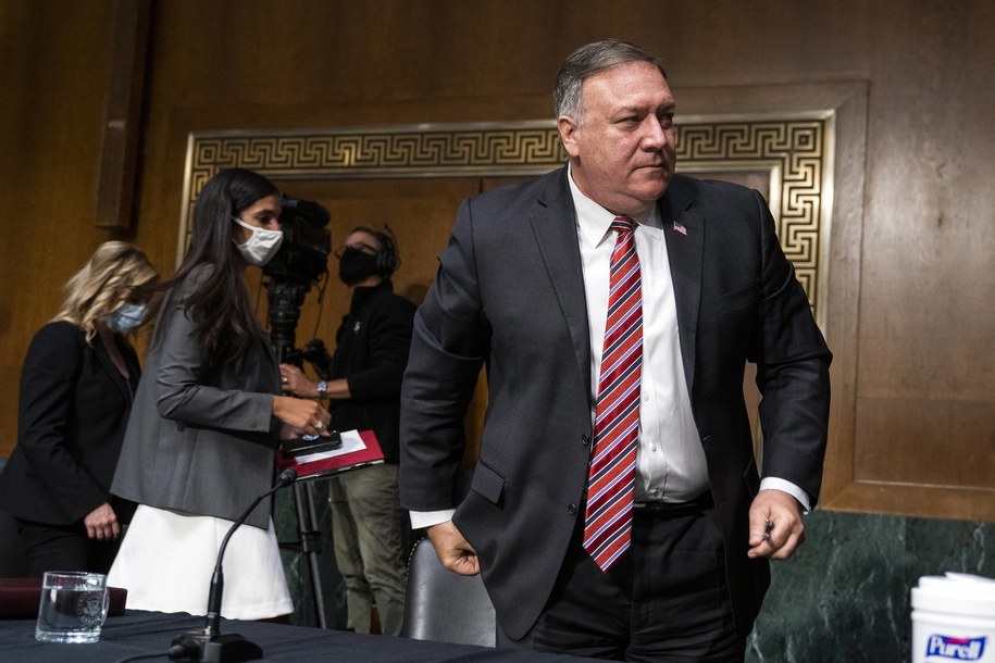 Sekretarz stanu USA Mike Pompeo /JIM LO SCALZO /PAP/EPA
