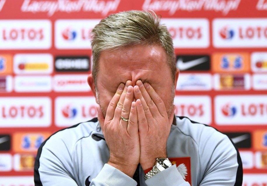 Selekcjoner piłkarskiej reprezentacji Polski Jerzy Brzęczek /PAP /PAP