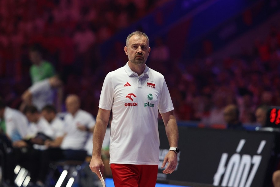 Selekcjoner reprezentacji Polski Nikola Grbić /Marian Zubrzycki /PAP