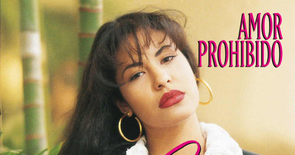 Selena Quintanilla na okładce płyty "Amor Prohibido" /