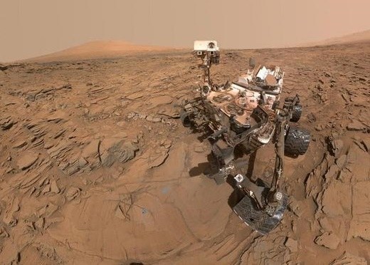 Selfie wykonane na Marsie przez łazik Curiosity /NASA/JPL-Caltech/MSSS /Materiały prasowe