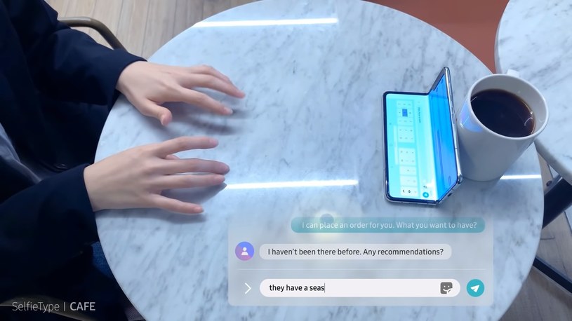 SelfieType, czyli Samsung prezentuje na CES 2020… niewidzialną klawiaturę /Geekweek