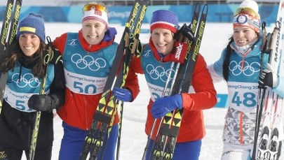 Sensacja w biegach narciarskich, cztery zawodniczki na podium