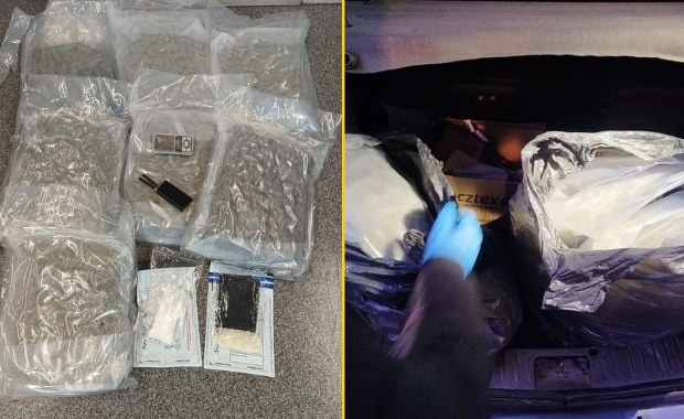 Sensacyjne zatrzymanie w Krakowie. Ponad 8,5 kg narkotyków u pseudokibica