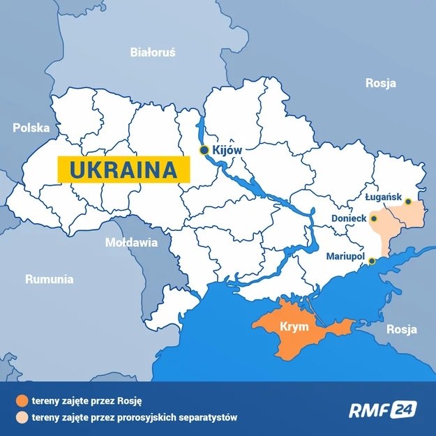 Separatystyczne republiki na wschodzie Ukrainy /RMF FM