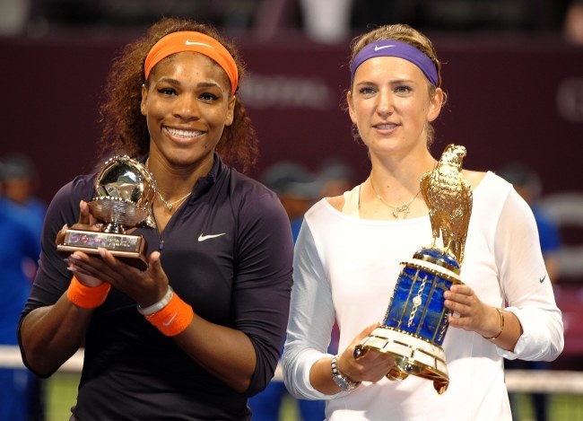 Serena Williams i Wiktoria Azarenka /Stinger /PAP/EPA