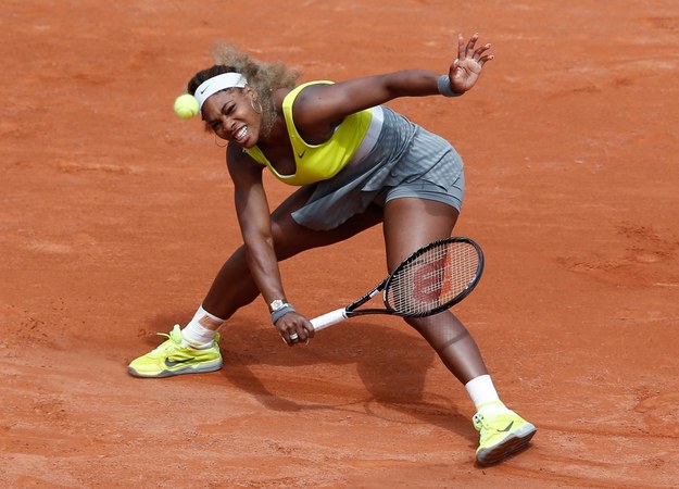 Serena Williams żegna się z Paryżem /YOAN VALAT  /PAP/EPA