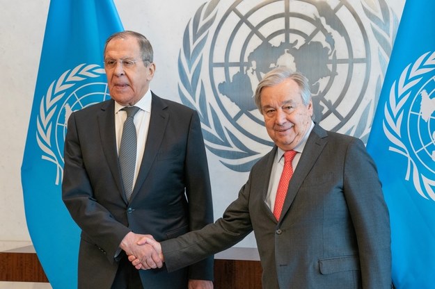 Sergiej Ławrow i Antonio Guterres /Shutterstock