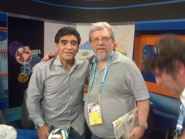 Sergio Levinsky (z prawej) i Diego Maradona /INTERIA.PL