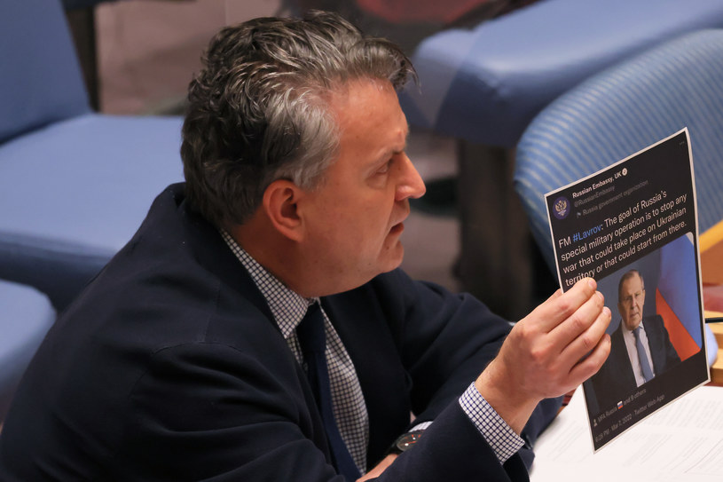 Serhij Kyslyca podczas posiedzenia RB ONZ /Michael M. Santiago /Getty Images