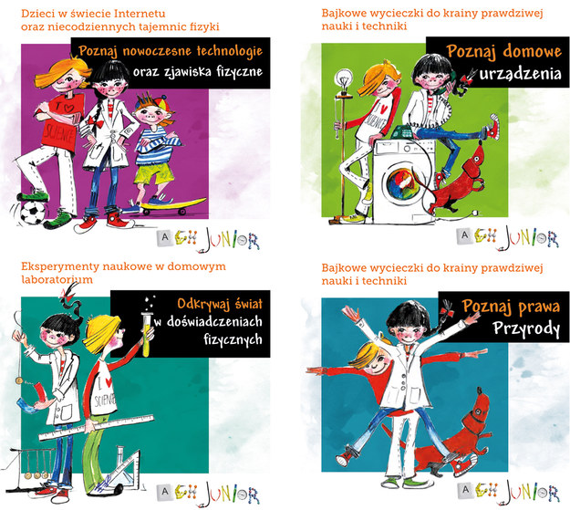 Seria książeczek popularnonaukowych wydanych w ramach projektu AGH Junior /AGH /Materiały prasowe