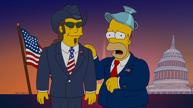 Serial "Simpsonowie": W najnowszym sezonie Homer zostanie na chwilę gwiazdą telewizyjengo programu politycznego /- /materiały prasowe