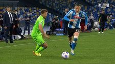 Serie A. SSC Napoli - Lazio Rzym. Piękna asysta Piotra Zielińskiego (ELEVEN SPORTS). Wideo