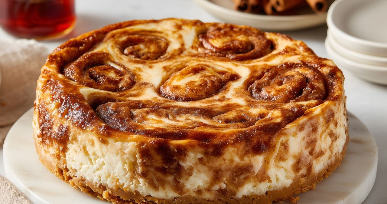 Sernik cynamonka to połączenie dwóch przepysznych deserów /sandrachia /123RF/PICSEL