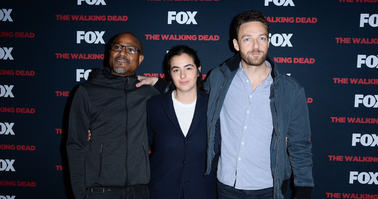 Seth Gilliam, Alanna Masterson,  Ross Marquand  podczas #TWDEuroTour w Warszawie w 2017 roku /FOX