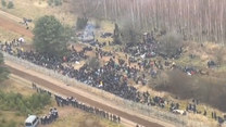 Setki migrantów przy polskiej granicy