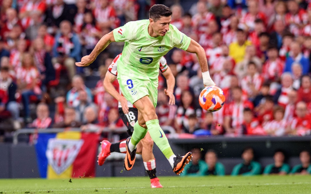 Setny gol Lewandowskiego dla Barcelony!