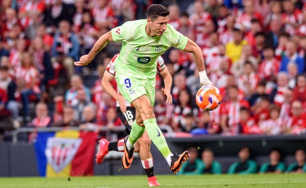 Setny gol Lewandowskiego dla Barcelony!