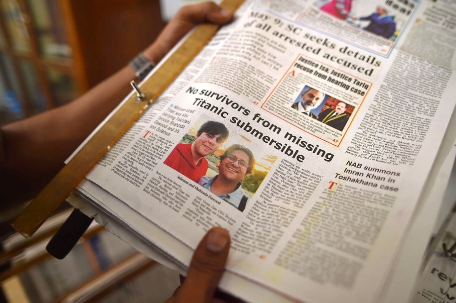 Shahzada Dawood i jego 19-letni syn zginęli na pokładzie Titana / 	SHAHZAIB AKBER    /PAP/EPA