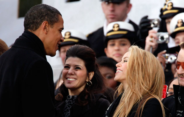 Shakira była oczarowana prezydentem Obamą.Fot. Mark Wilson &nbsp; /Getty Images/Flash Press Media
