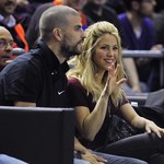 Shakira i Gerard Pique na meczu koszykówki