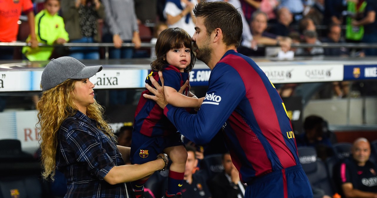 Shakira i Gerard Pique z synem /David Ramos /Getty Images