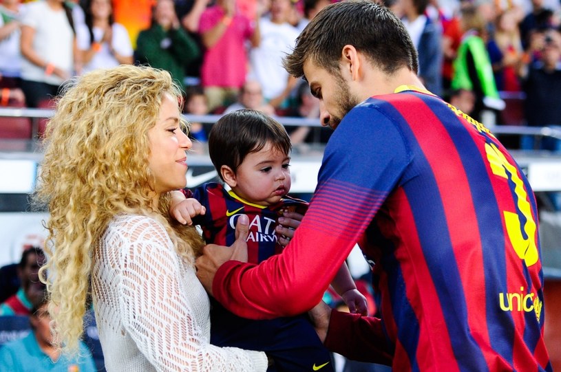 Shakira i Gerard Pique ze starszym synkiem /David Ramos /Getty Images