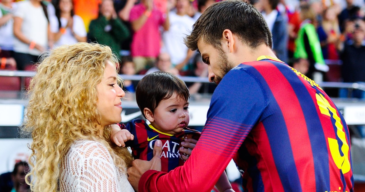 Shakira i Gerard Pique ze starszym synkiem /David Ramos /Getty Images