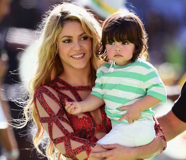 Shakira z Milanem podczas finału piłkarskich mistrzostw świata (fot. Matthias Hangst) /Getty Images