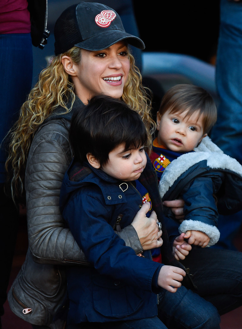 Shakira z synami Milanem i Shashą /David Ramos /Getty Images