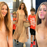 Shakira z synami na lotnisku. Robi dobrą minę do złej gry?