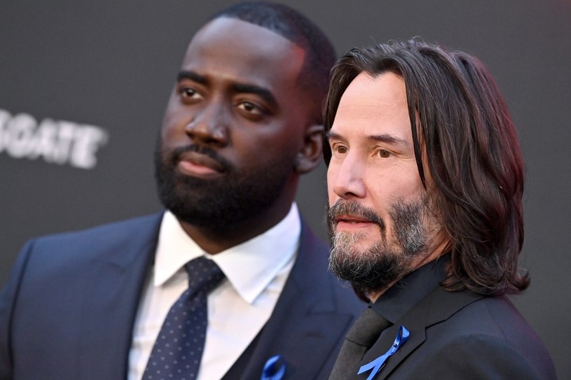 Shamier Anderson i Keanu Reeves na premierze "Johna Wicka 4" /Axelle/Bauer-Griffin/FilmMagic /Getty Images