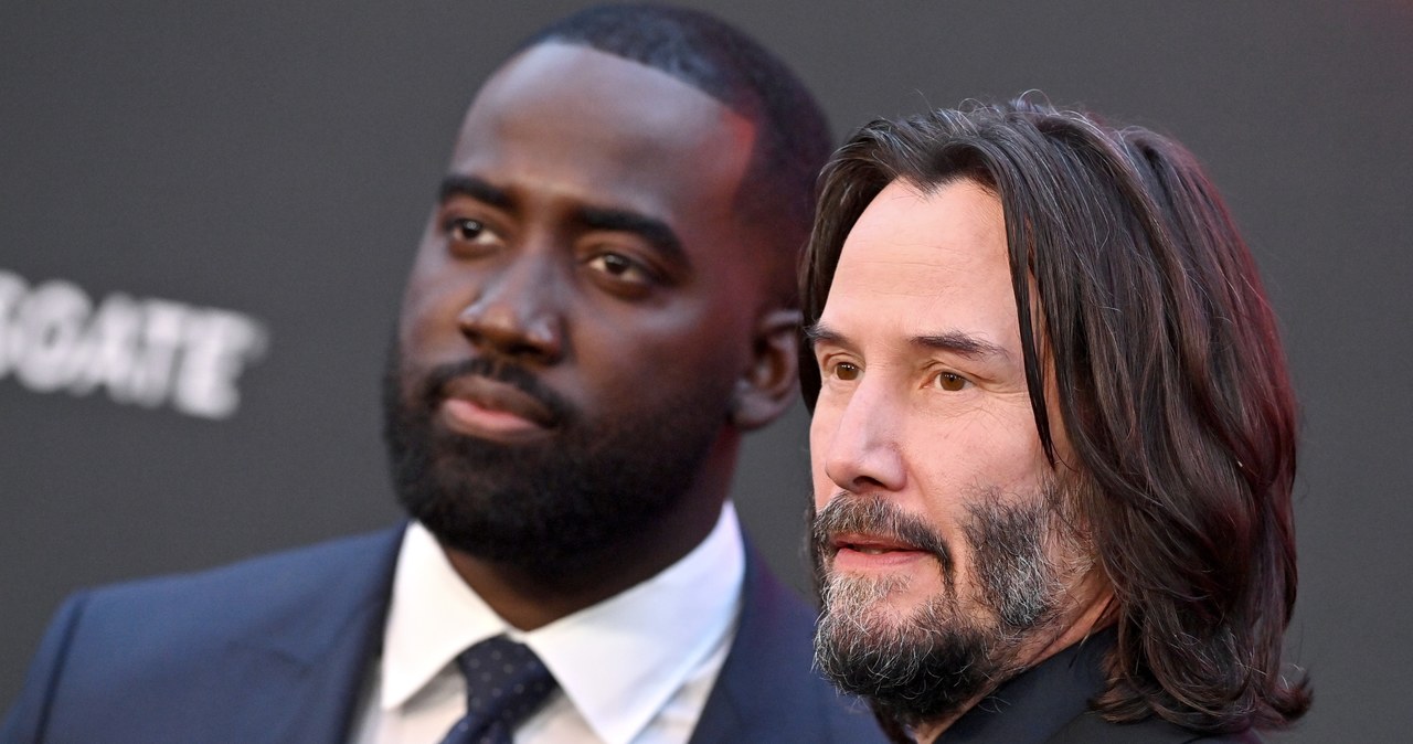 Shamier Anderson i Keanu Reeves na premierze "Johna Wicka 4" /Axelle/Bauer-Griffin/FilmMagic /Getty Images