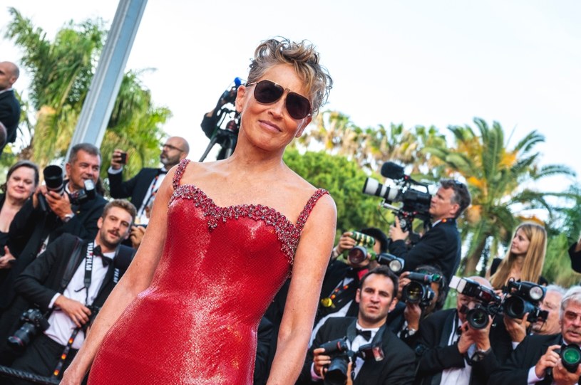Sharon Stone na pokazie filmu "Elivis" w Cannes /Stephane Cardinale - Corbis/Corbis via Getty Images /Getty Images