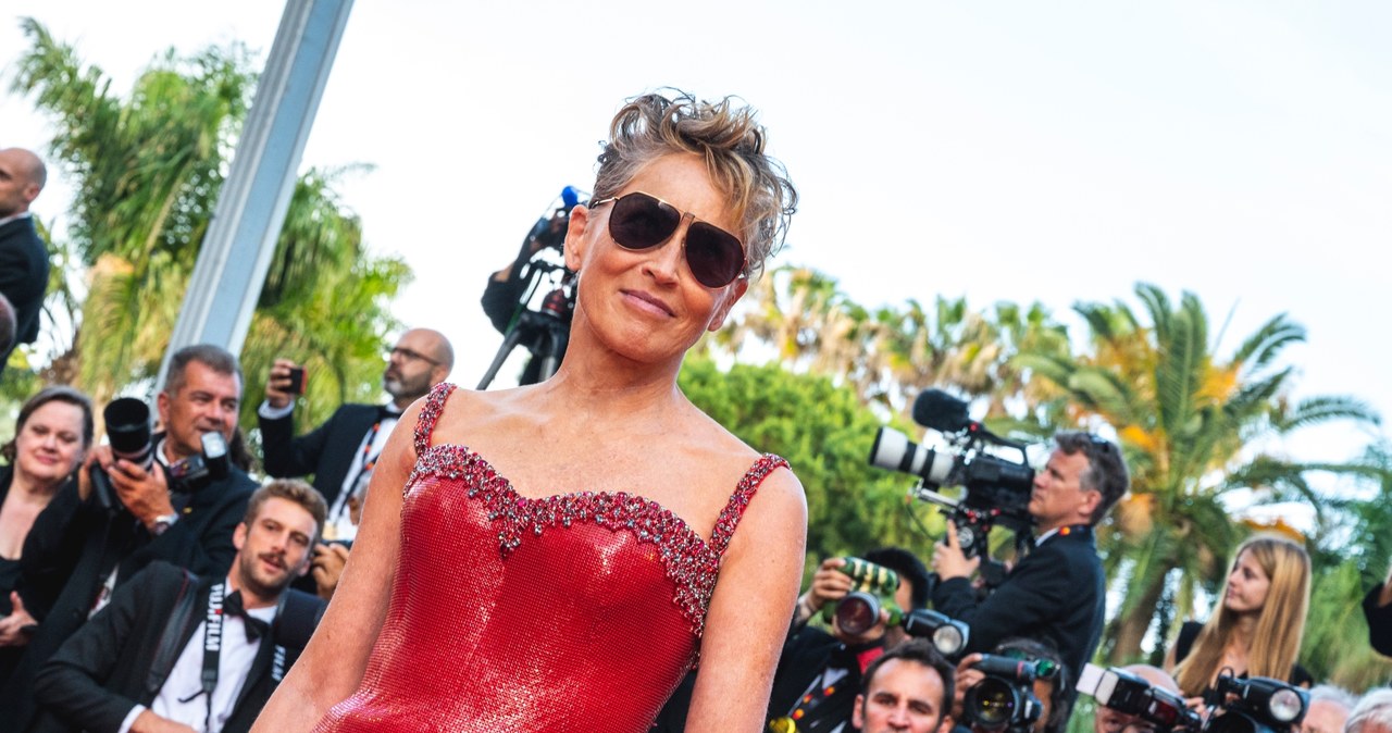 Sharon Stone na pokazie filmu "Elivis" w Cannes /Stephane Cardinale - Corbis/Corbis via Getty Images /Getty Images