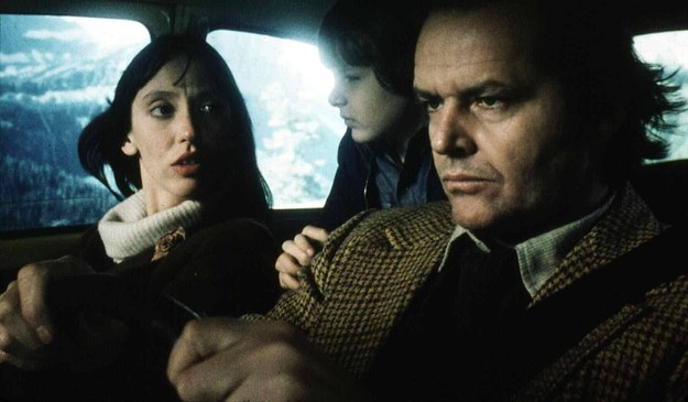 Shelley Duvall, Danny Lloyd i Jack Nicholson na planie "Lśnienia" /United Archives / IFTN /PAP/DPA